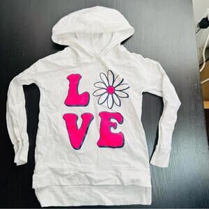 OshKosh B'gosh White and Pink Graphic Sweatshirt